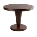 Ronde Houten Eettafel met Elegante Basis en Glad Oppervlak