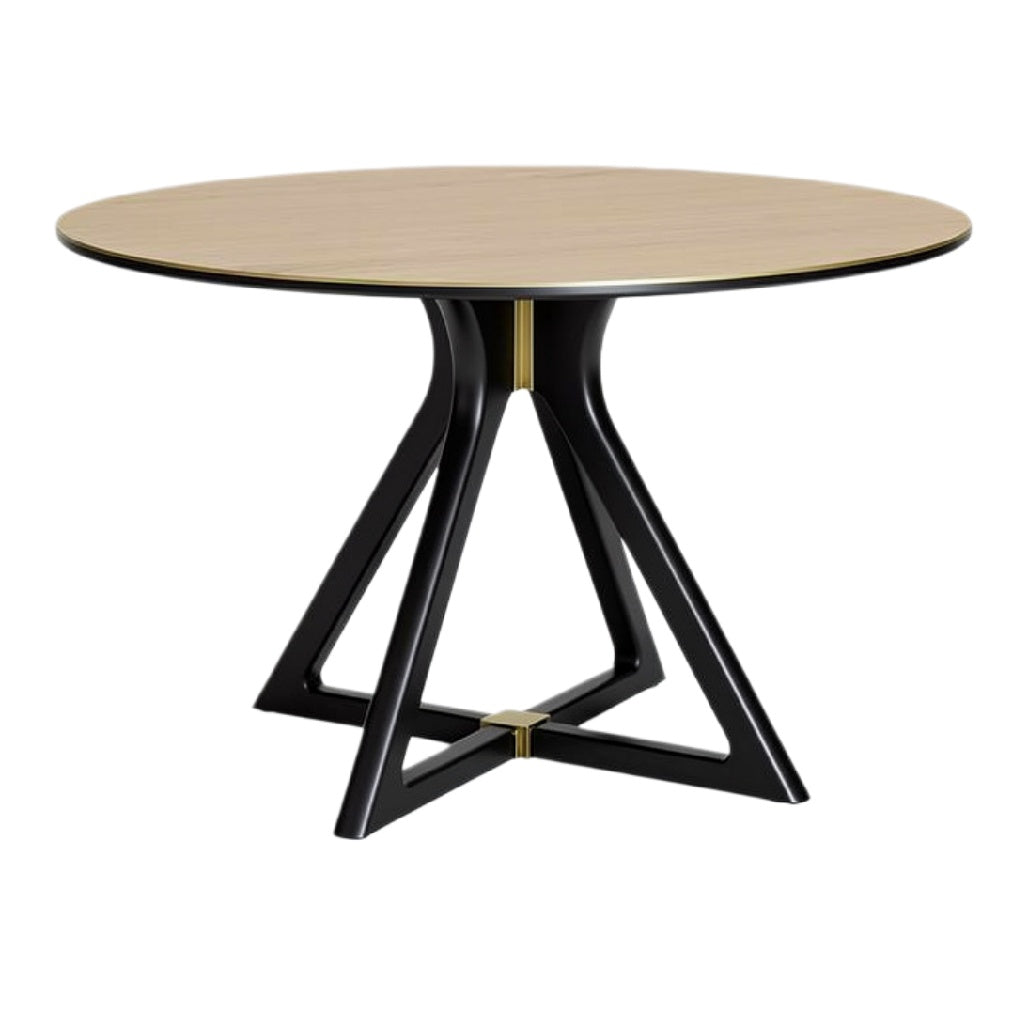 Ronde Eettafel met Modern Design en Geëxtrudeerde Poten