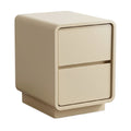 Moderne beige nachttafel met twee lades