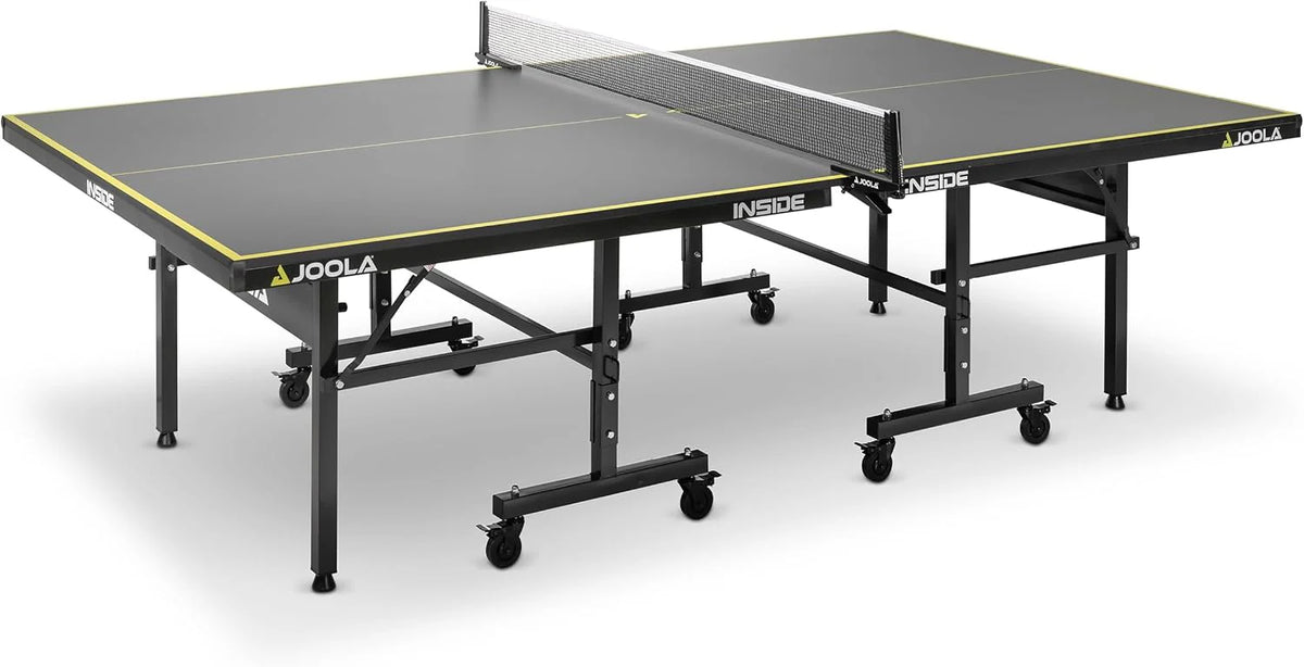 JOOLA Inside J18 Tafeltennistafel voor binnen, inklapbaar onderstel, snelle montage, inclusief net, grijs, 274 x 152,5 x 76 cm