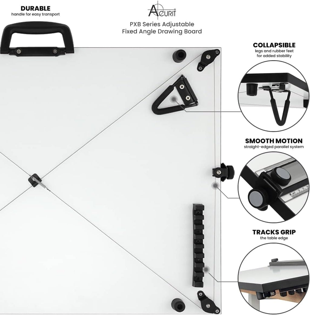 Acurit PXB 16â x 21â Portable Drawing Board & Travel Bag for Drafting