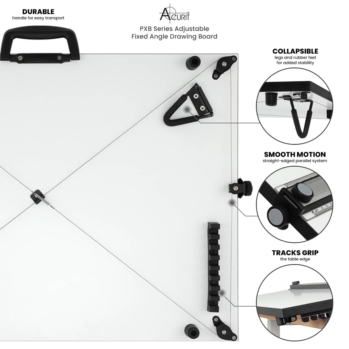Acurit PXB 16â x 21â Portable Drawing Board & Travel Bag for Drafting