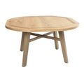 Houten Ovale Eettafel met Gedroogde Poten