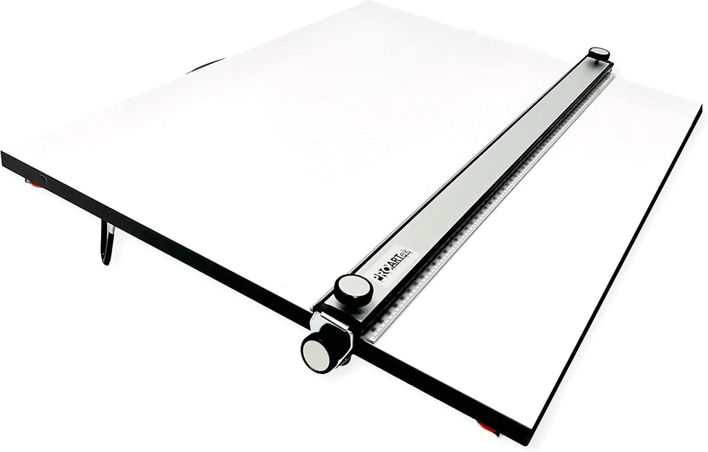Proartek PK00015 Model PXB24 Portable Drafting Drawing Board 18" x 24"; PXB Series; Adjustable Aluminum Parallel Straightedge; Carry Handle; Architecture Tool for Students and Professionals