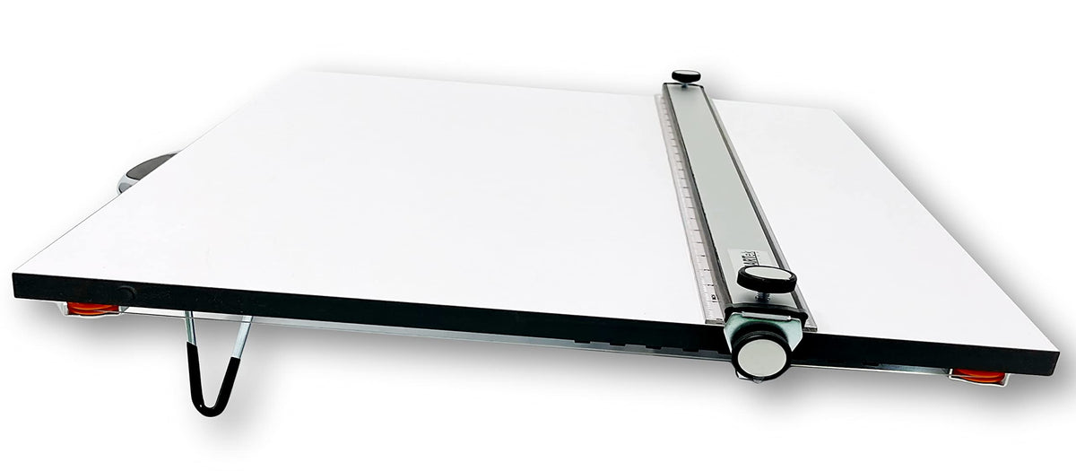 Proartek PK00015 Model PXB24 Portable Drafting Drawing Board 18" x 24"; PXB Series; Adjustable Aluminum Parallel Straightedge; Carry Handle; Architecture Tool for Students and Professionals