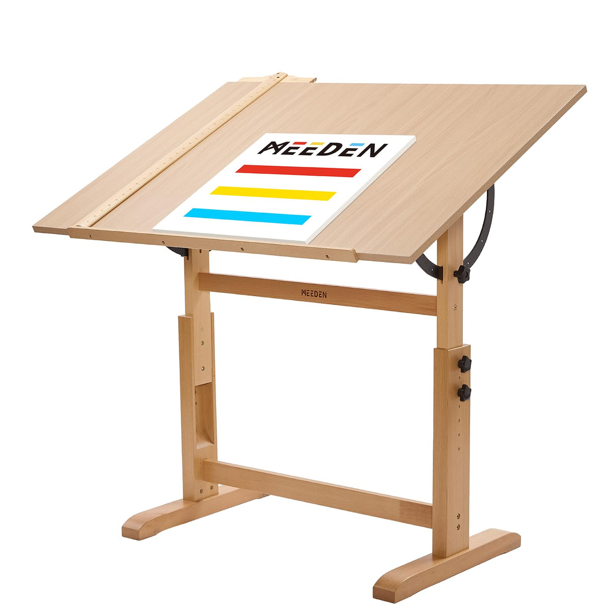 MEEDEN Extra-Large Wood Drafting Table: 42" x 30" Artist Drawing Table Desk