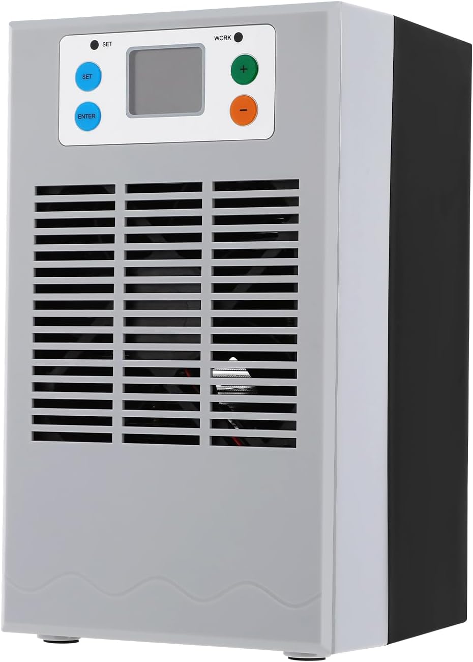 7.93Gal Aquarium Chiller, Electric Fish Tank Water Chiller Machine,Adjustable Temperature Hydroponic Cooling System with Upgraded LED Display,Quiet Design for Fish Tank Axolotl Coral Reef