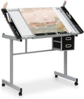Athena Collection Professhional Drafting Table for Adults Teens, Light Grey