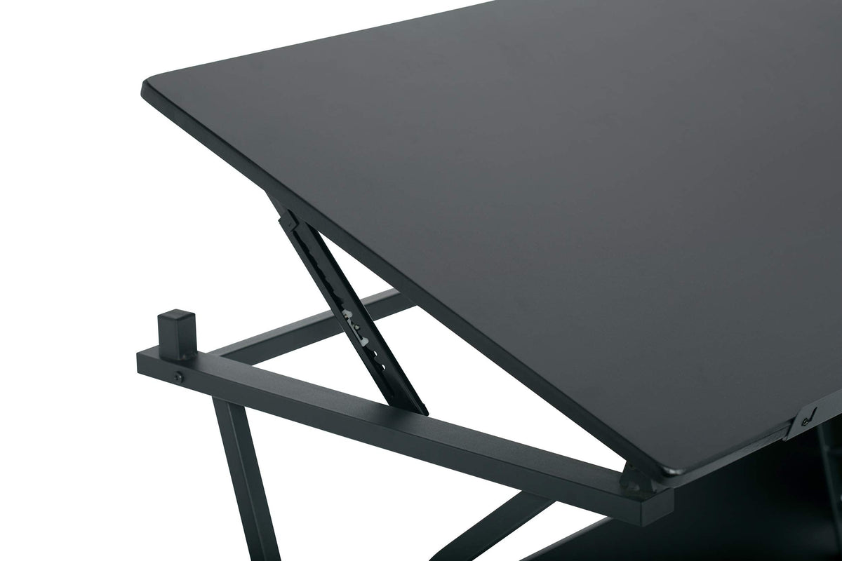 2 Piece Eclipse Ultra Center/Drawing Table with Stool, Angle Adjustable Top, Storage Shelves, and Drawers