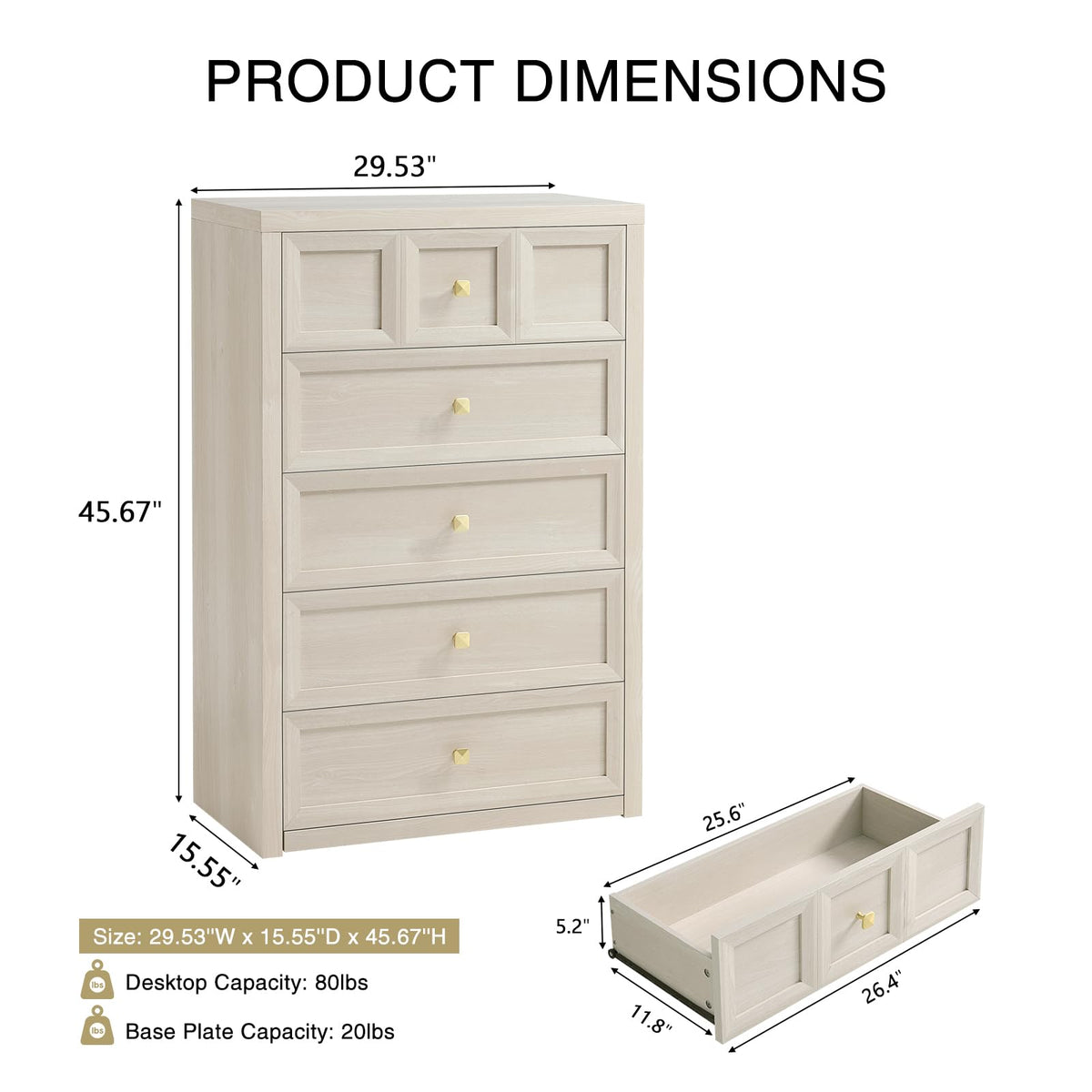 3 Drawers Nightstand Set of 2 W/Charging Station, 30.7" W King Size Bedside Table with 3 Drawers, Accent End Table W/Large Storage, Modern Wood Side Table for Bedroom,Office (2 Pieces, Gray Black)