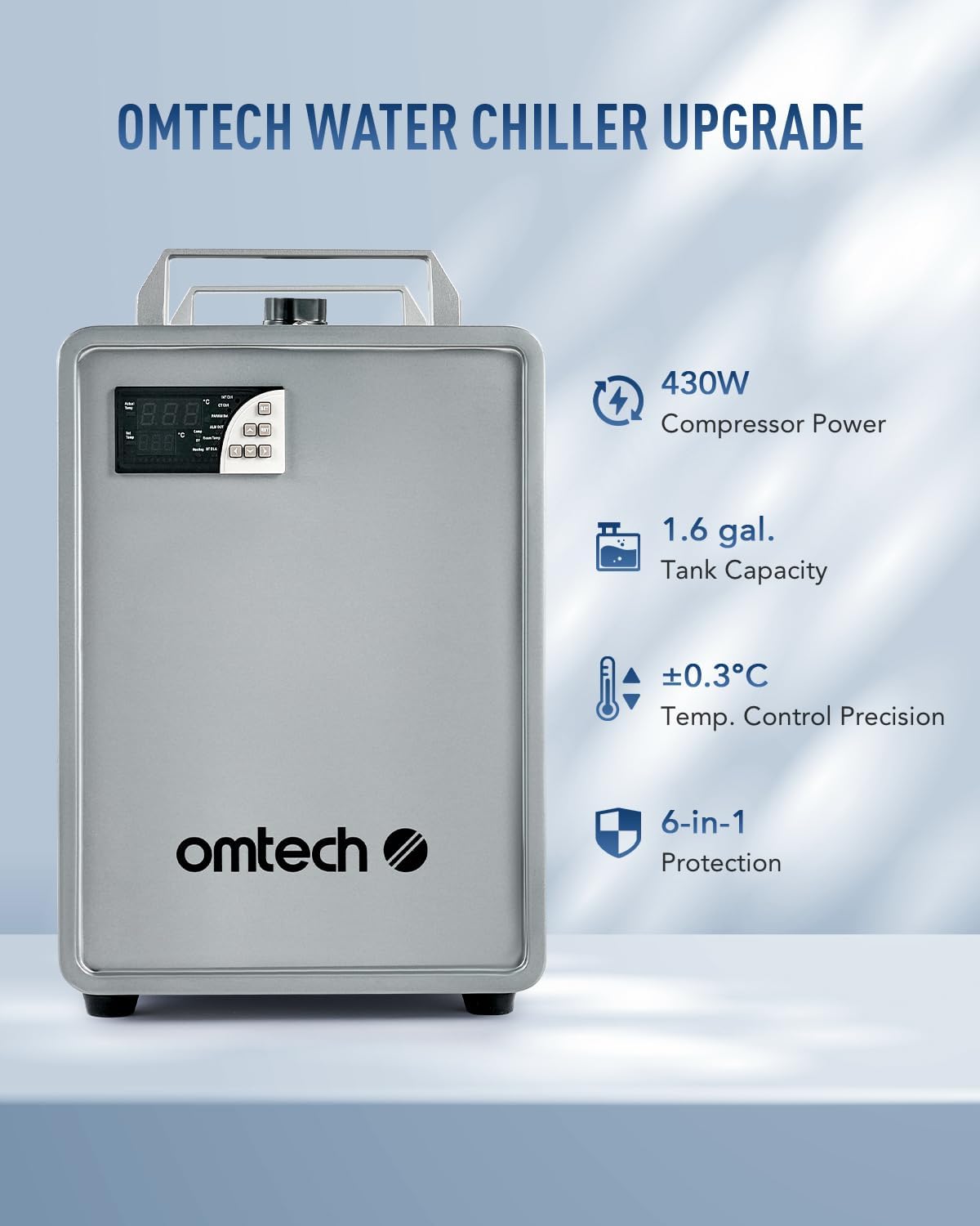 OMTech CW-5200 6L Industrial Water Chiller