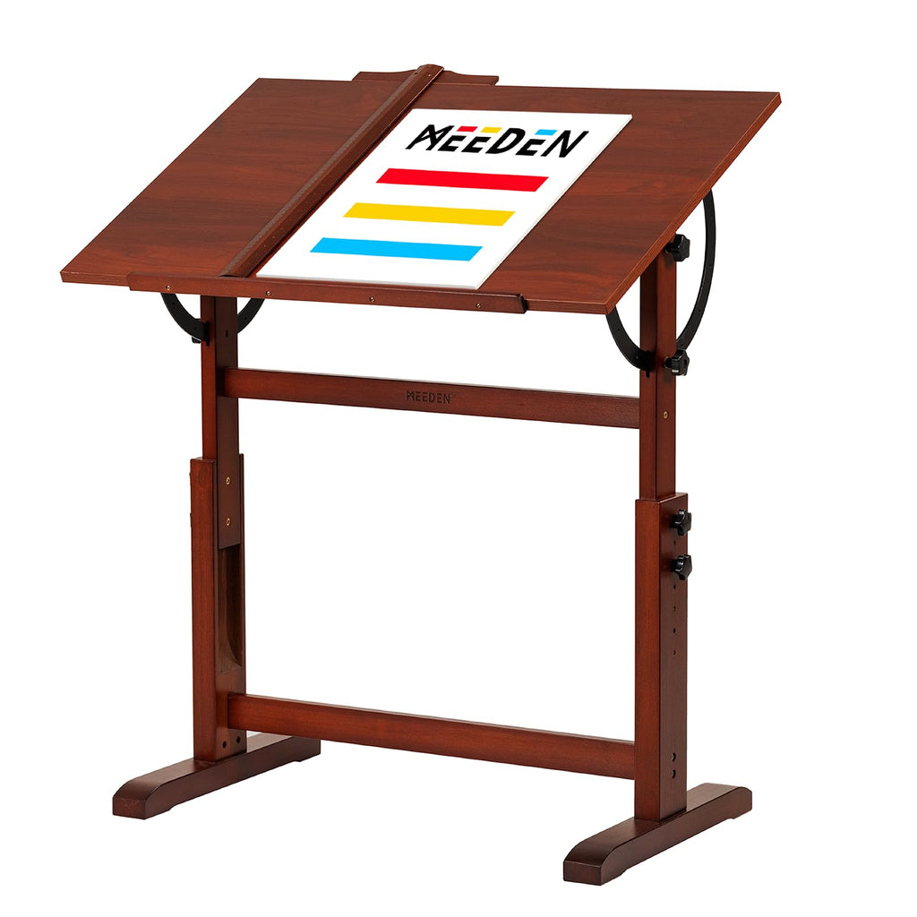 MEEDEN Vintage Drafting Table & Stool: 35.5" x 23.5" Art Desk and Stool Set