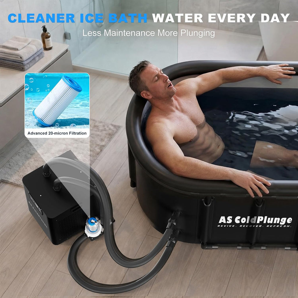 AS ColdPlunge 1/3 HP Cold Plunge Chiller for Ice Bath & Home Cold Therapy