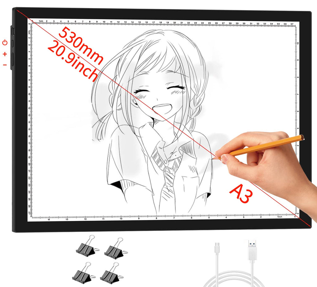 WELZK A1 Light Pad for Diamond Painting, 7000 Lux Light Board for Tracing