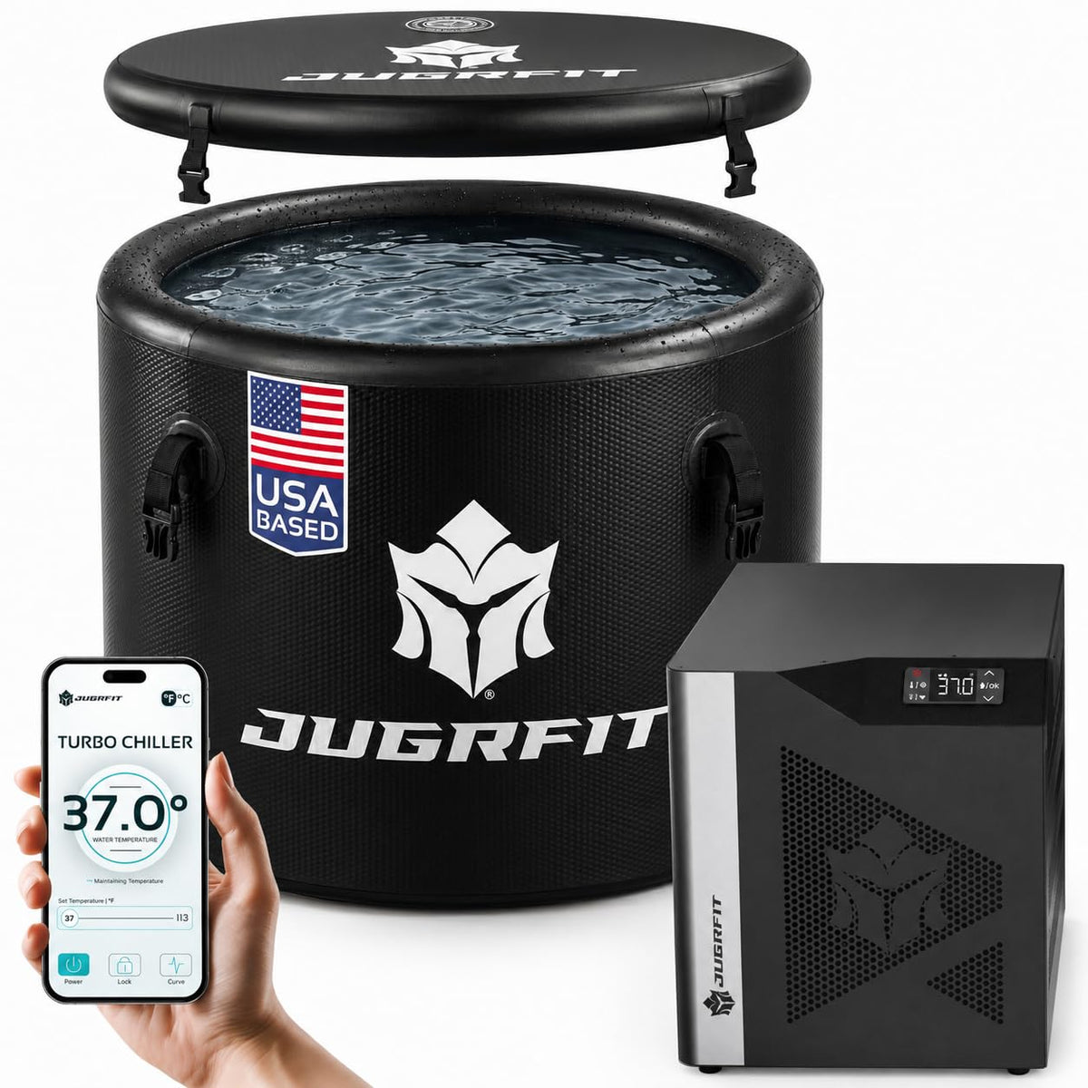 121-Gallon Luxury Pro-Grade Cold Plunge Tub with 1050W Water Chiller â Ice-Free At-Home Recovery, Built-In Filtration, Weatherproof & Durable