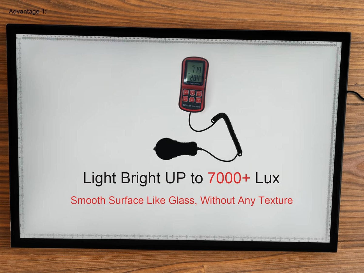 WELZK A1 Light Pad for Diamond Painting, 7000 Lux Light Board for Tracing