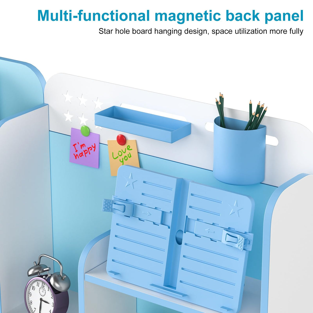 Kids Study Desk and Chair Set for 3-18 Years, Adjustable Height