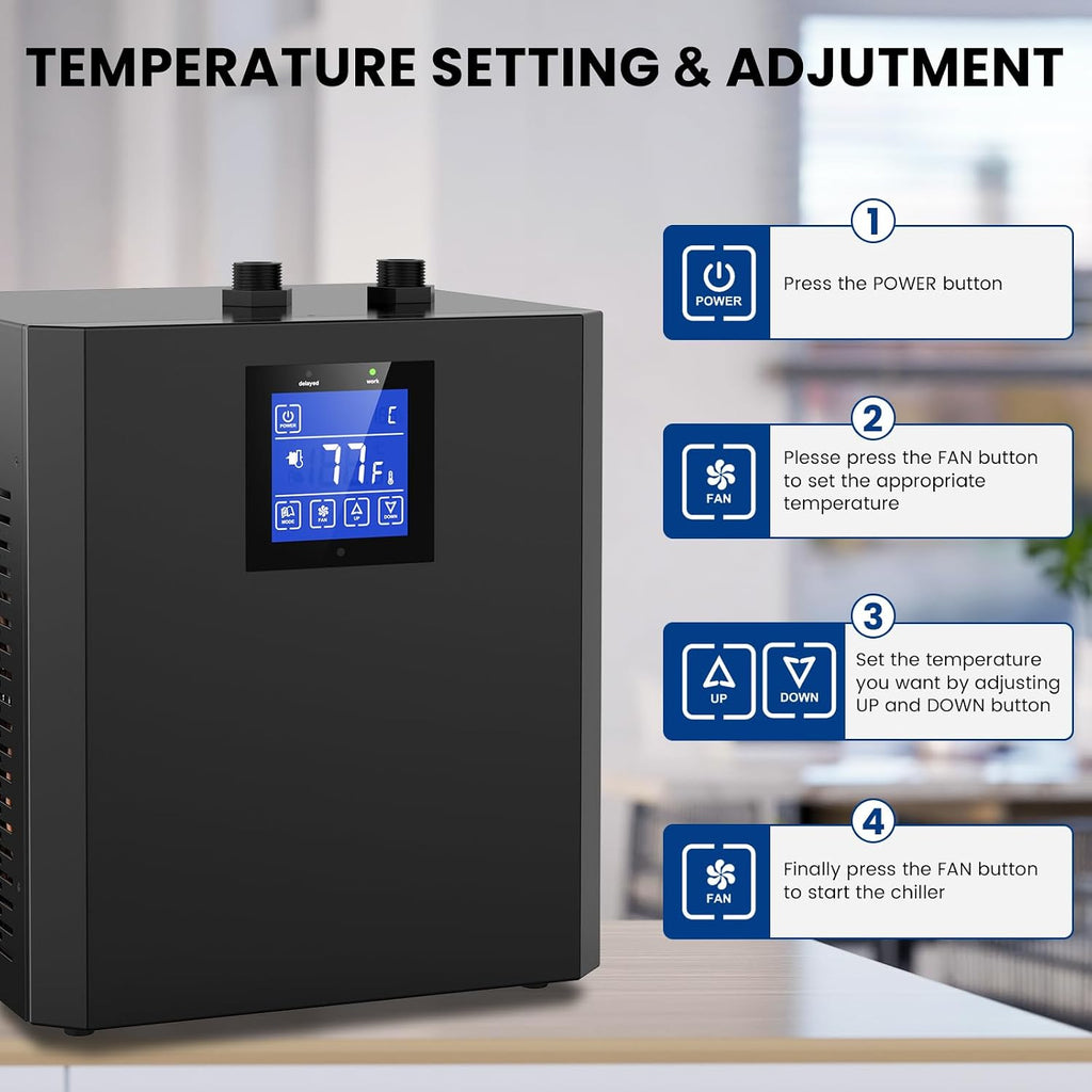 Water Chiller for Aquarium, Hydroponics