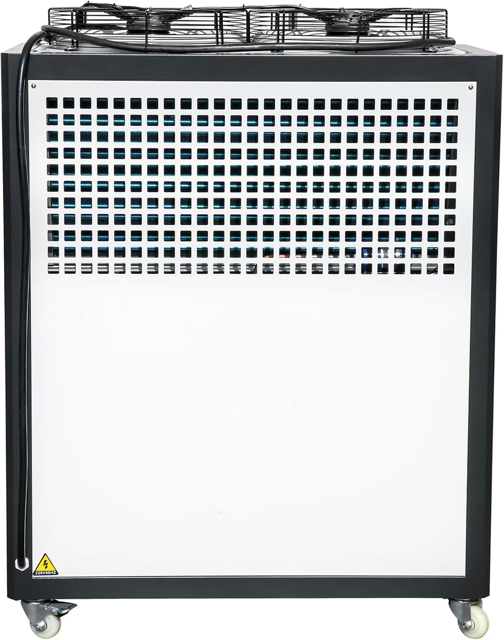VEVOR Air Cooled Water Chiller, 5 Ton Portable, 5HP/3.75KW Compressor Motor, 53L Capacity Stainless Steel Water Tank, Finned Condenser with Micro-Computer Control, Industrial Chiller for Cooling Water