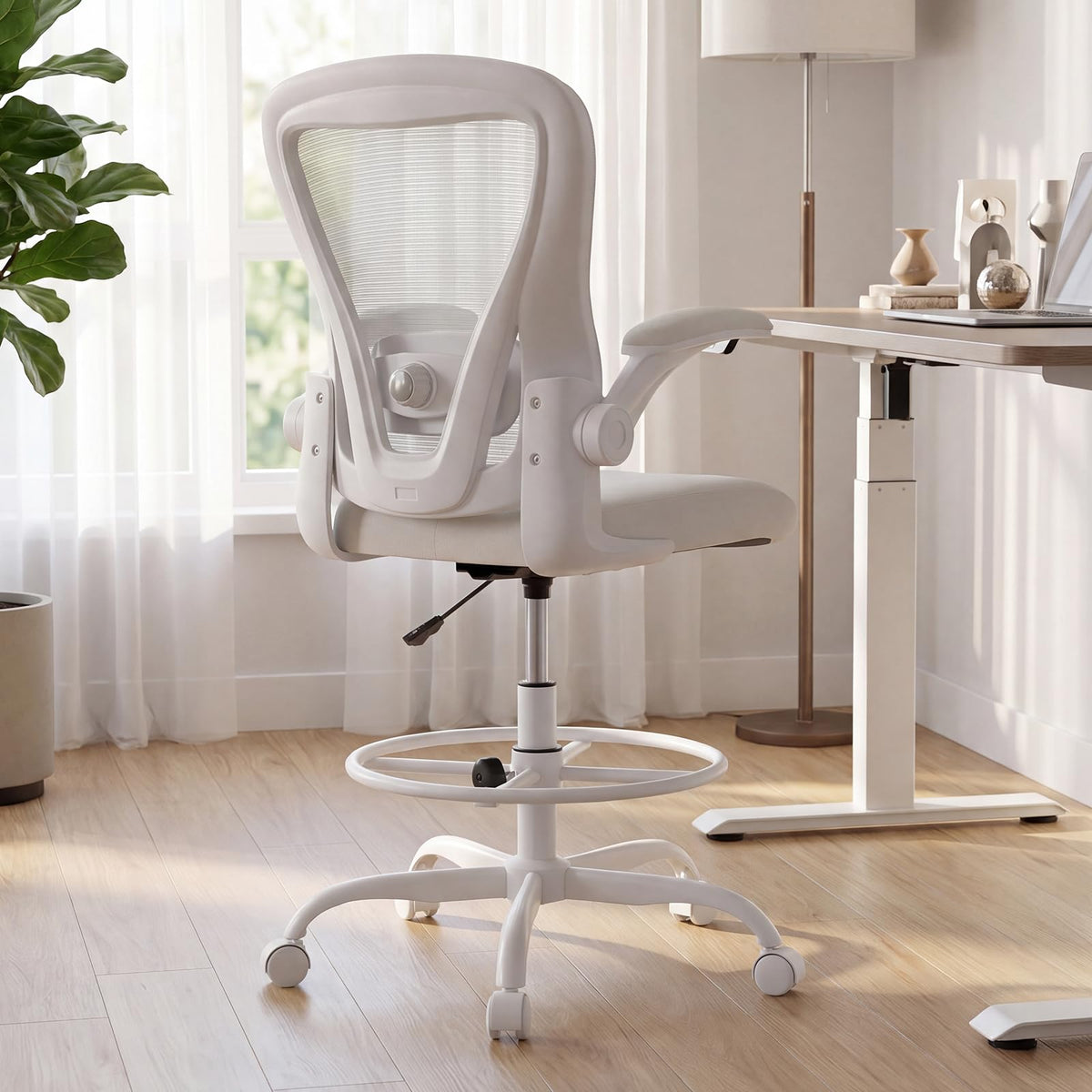 Ergonomic Drafting Chair, Tall Office Chair for Standing Desk