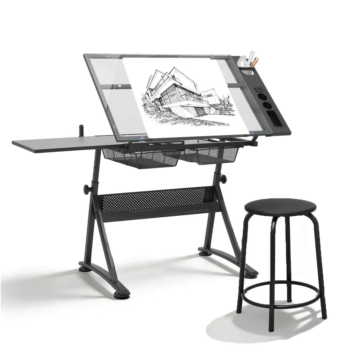 Magshion Drafting Table Adjustable Drawing Table