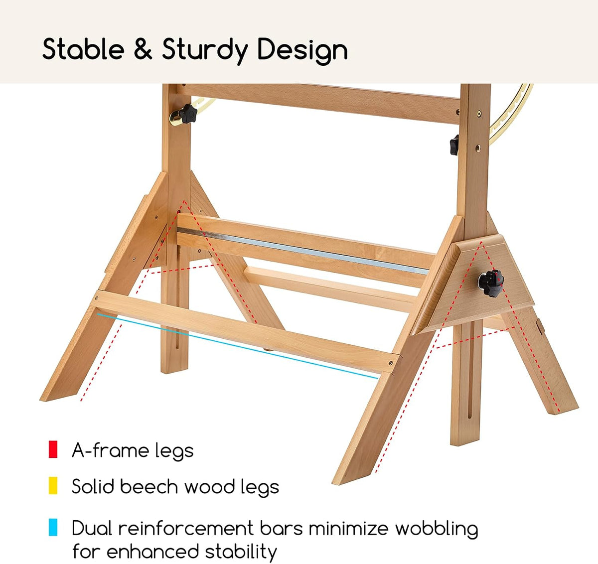 MEEDEN Wood Drafting Table & Stool: 35.5" x 23.5" Art Desk and Stool Set