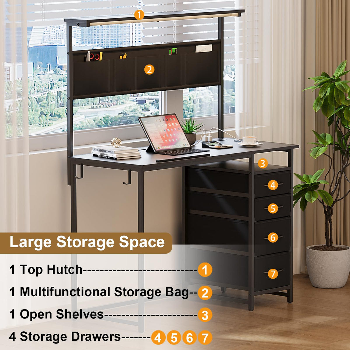 Drafting Table with Storage Drawers & Shelf Adjustable Tilting Art Craft Desk Drawing Painting Sketching Multifunctional Workstation for Home Office