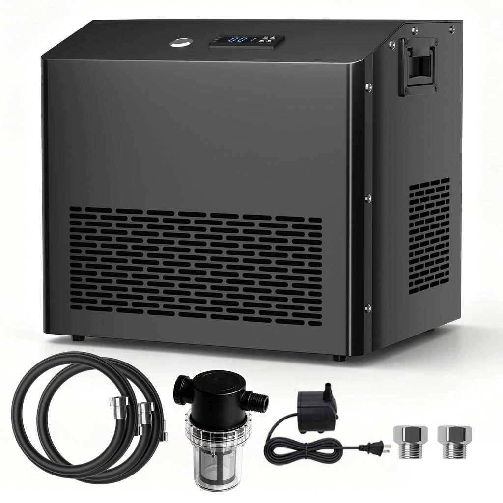 1HP Cold Plunge Chiller for Ice Bath Tub, Pool & Aquarium Heater, 10000 BTU