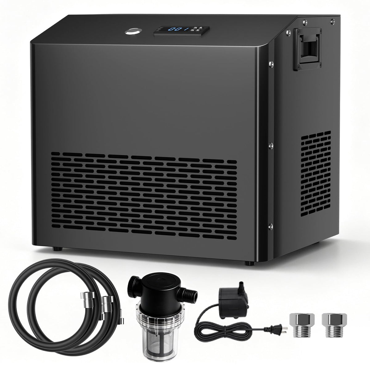 1HP Cold Plunge Chiller for Ice Bath Tub, Pool & Aquarium Heater, 10000 BTU
