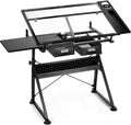 Artist's Loft Artist Table - Glass-Top Table for Drafting, Drawing, Sketching, Painting, and Arts & Crafts - 1 Pack