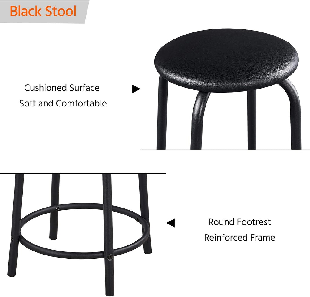 Yaheetech Tilting Drafting Table Art Craft Desk with Stool, Drawers, Black