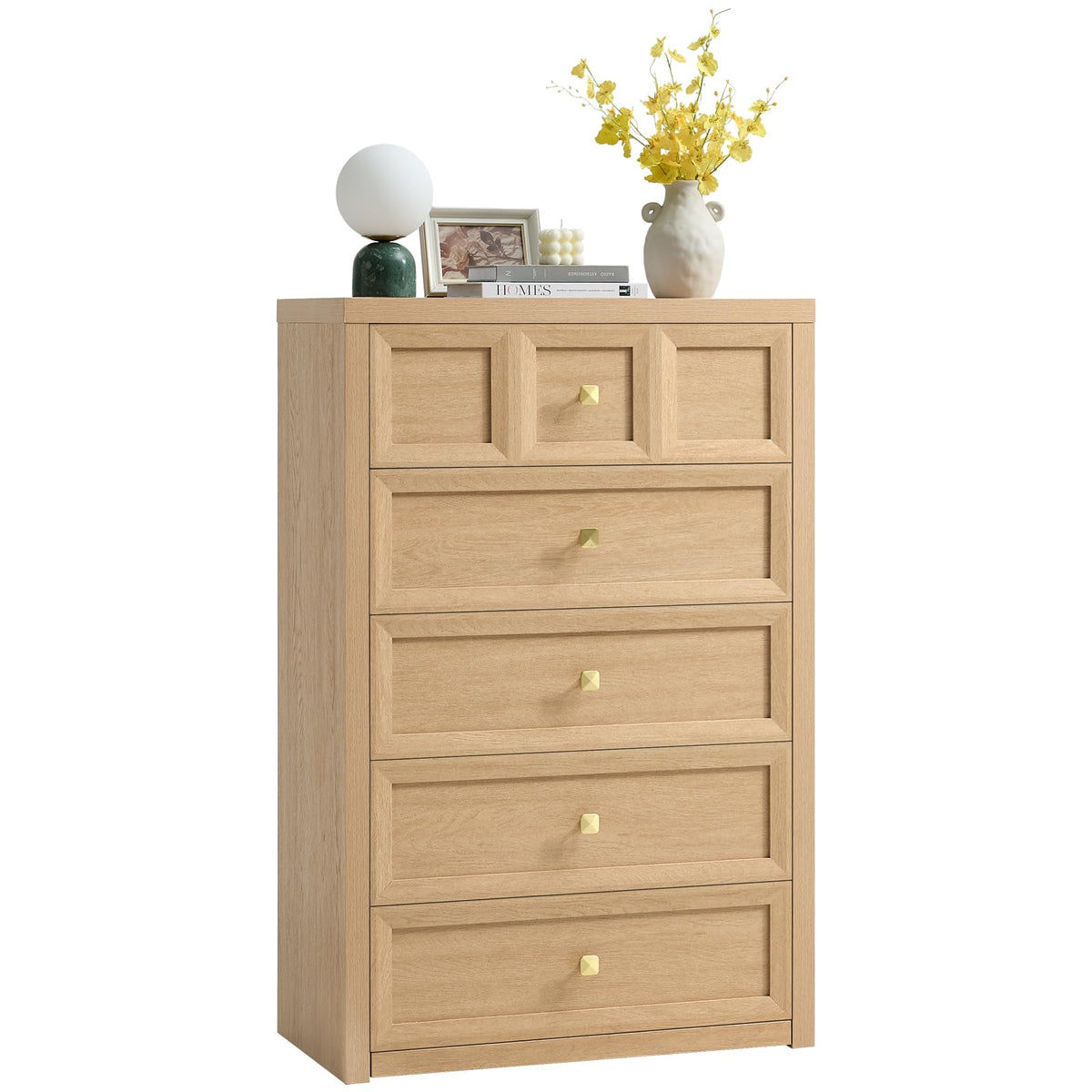 3 Drawers Nightstand Set of 2 W/Charging Station, 30.7" W King Size Bedside Table with 3 Drawers, Accent End Table W/Large Storage, Modern Wood Side Table for Bedroom,Office (2 Pieces, Gray Black)