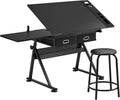 Topeakmart Drafting Table for Artists, Height Adjustable Drawing Draft Desk
