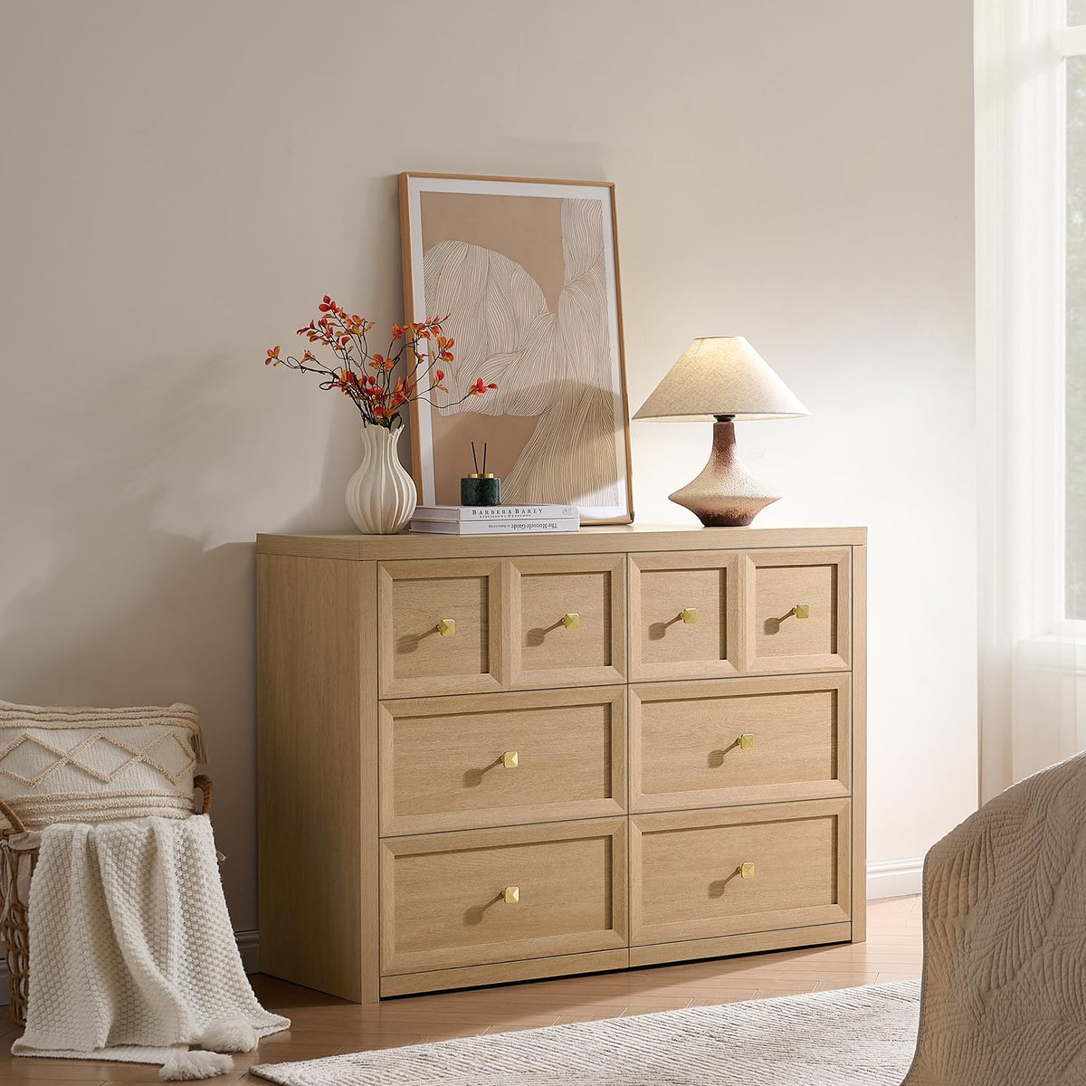 3 Drawers Nightstand Set of 2 W/Charging Station, 30.7" W King Size Bedside Table with 3 Drawers, Accent End Table W/Large Storage, Modern Wood Side Table for Bedroom,Office (2 Pieces, Gray Black)