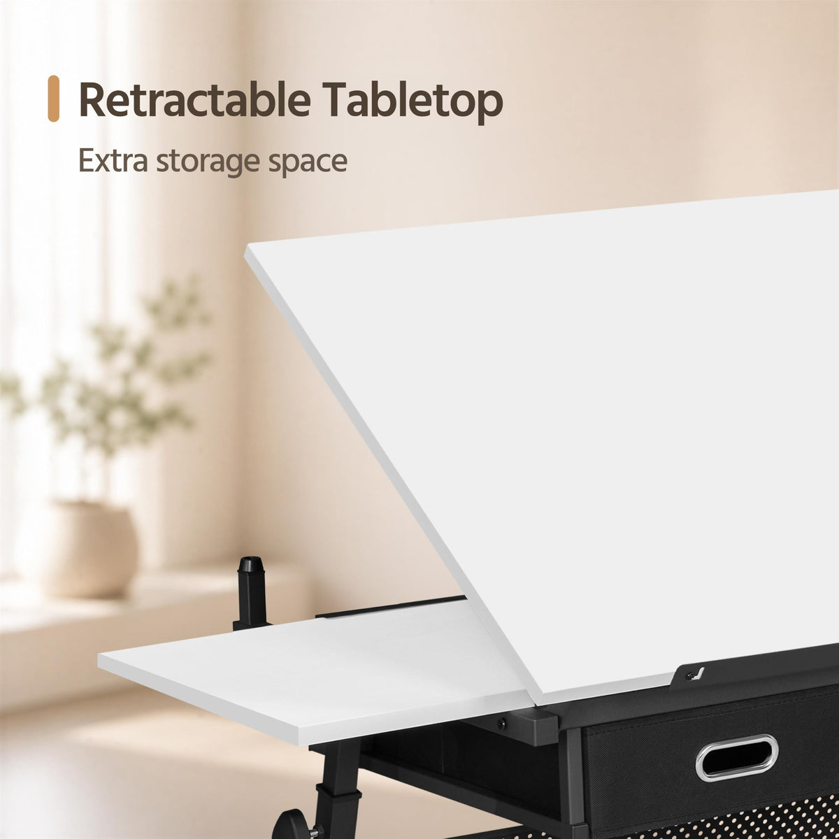 Topeakmart Drafting Table for Artists, Height Adjustable Drawing Draft Desk