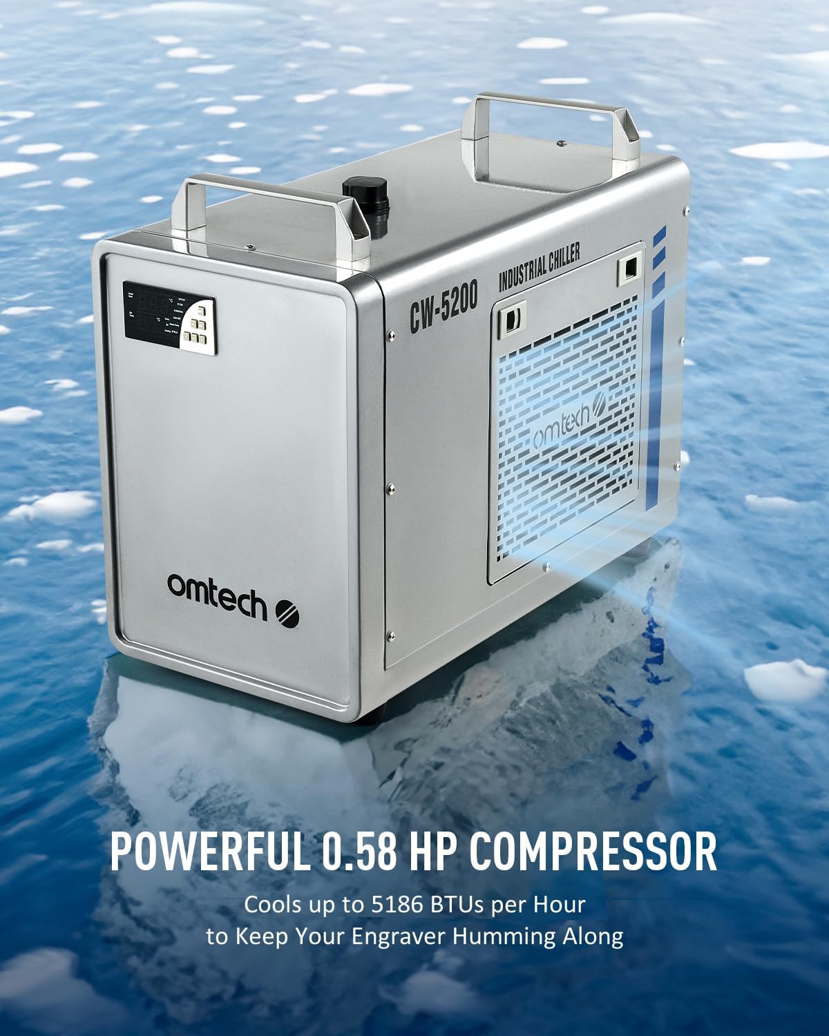 OMTech CW-5200 6L Industrial Water Chiller