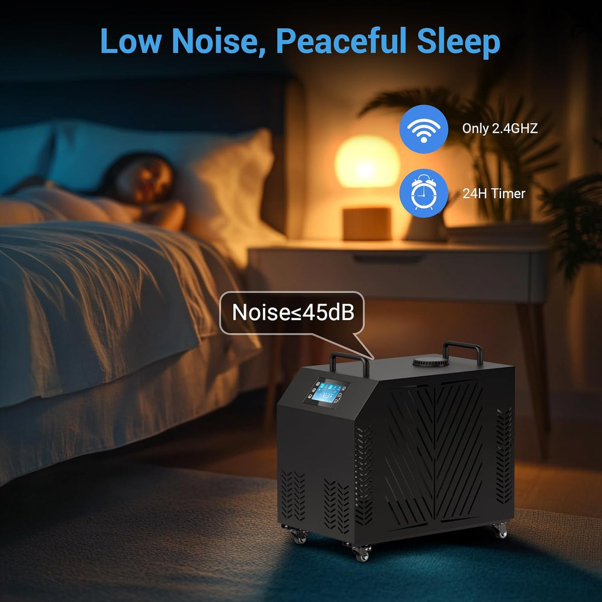 1HP Cold Plunge Chiller for Ice Bath Tub, Pool & Aquarium Heater, 10000 BTU