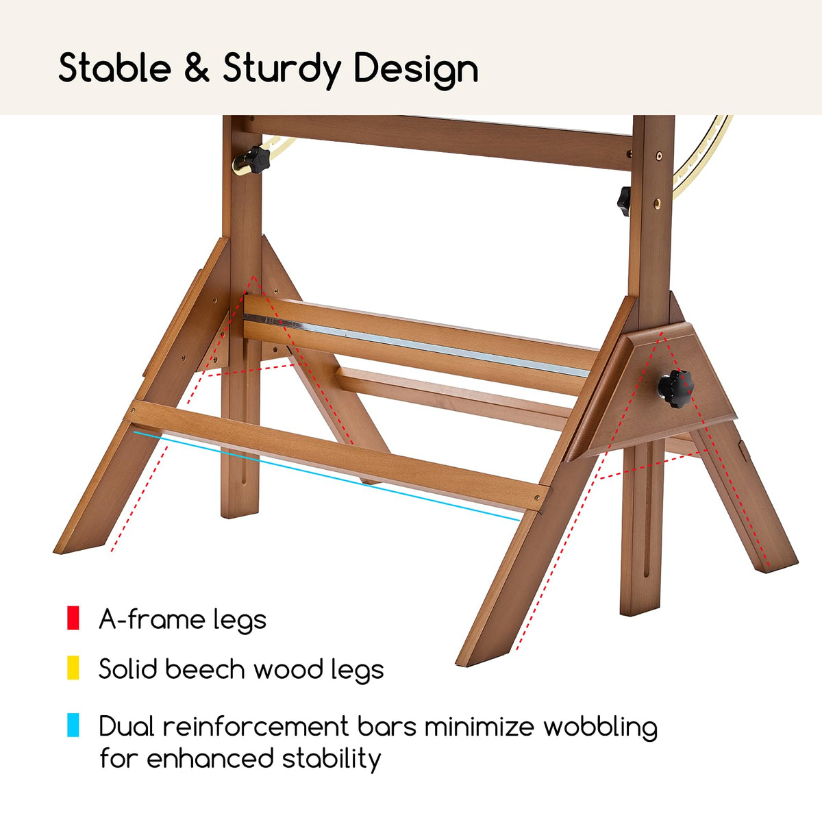 MEEDEN Wood Drafting Table & Stool: 35.5" x 23.5" Art Desk and Stool Set