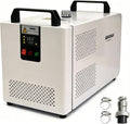 Industrial Water Chiller, CW-5200mini, 200W Industrial Water Cooler with Compressor 8 L/min Max Flow Rate, for 60W 70W 80W 90W 100W CO2 Laser Engraving & Cutting Machine