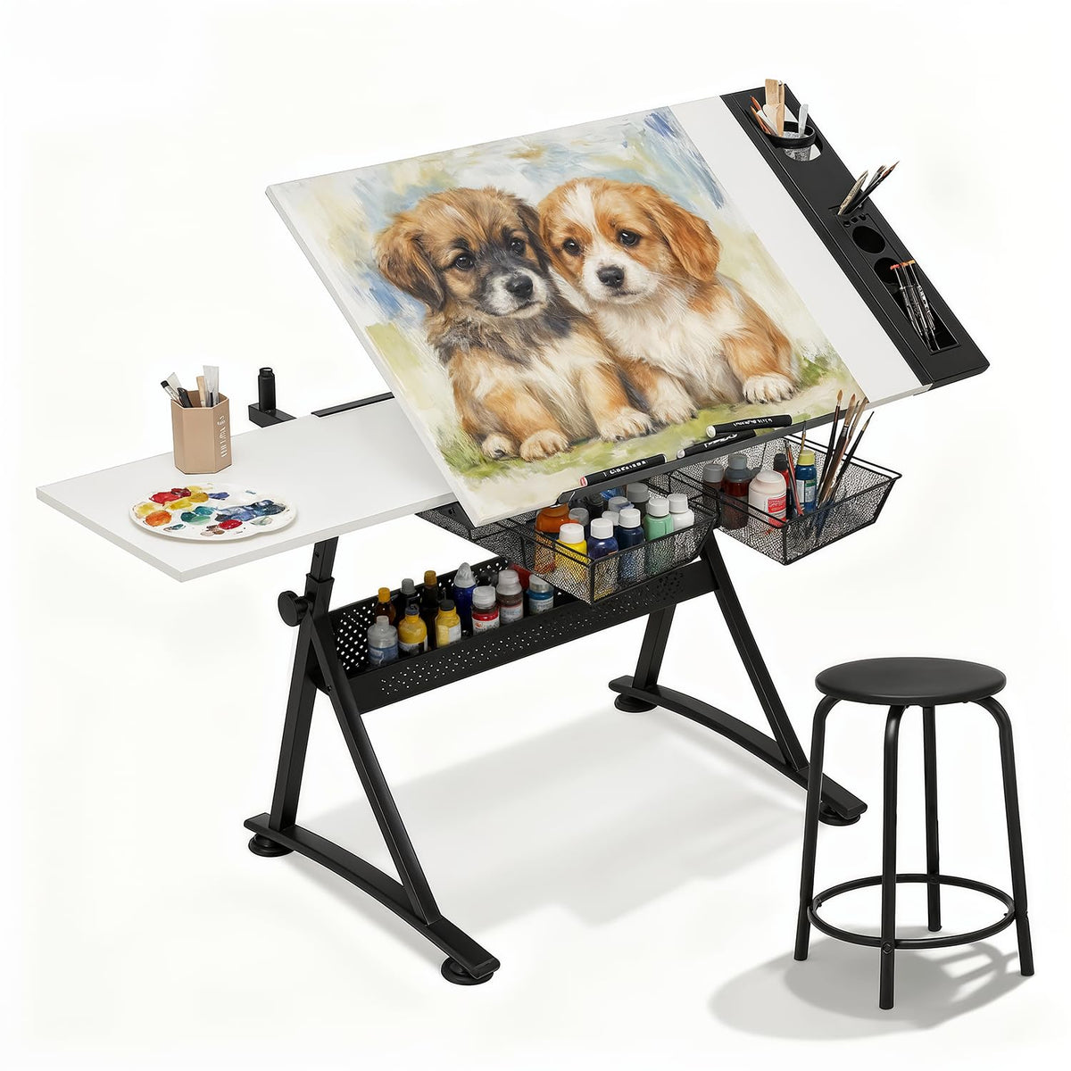 Magshion Drafting Table Adjustable Drawing Table