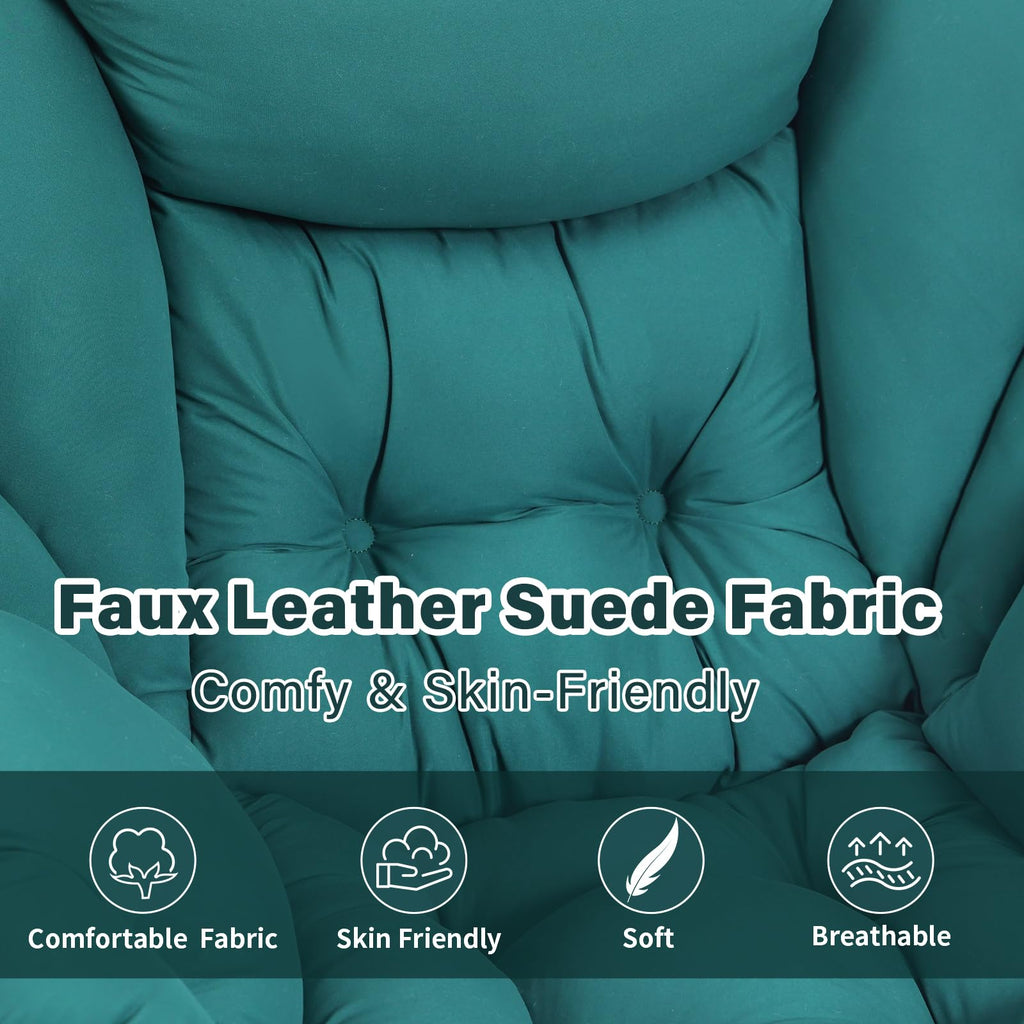 Modern Lazy Chair with Ottoman Lounge Accent Reading Chair for Living Room