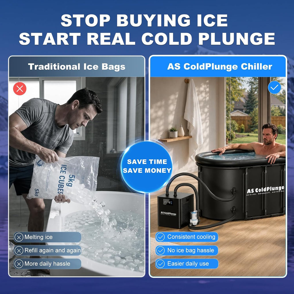 AS ColdPlunge 1/3 HP Cold Plunge Chiller for Ice Bath & Home Cold Therapy