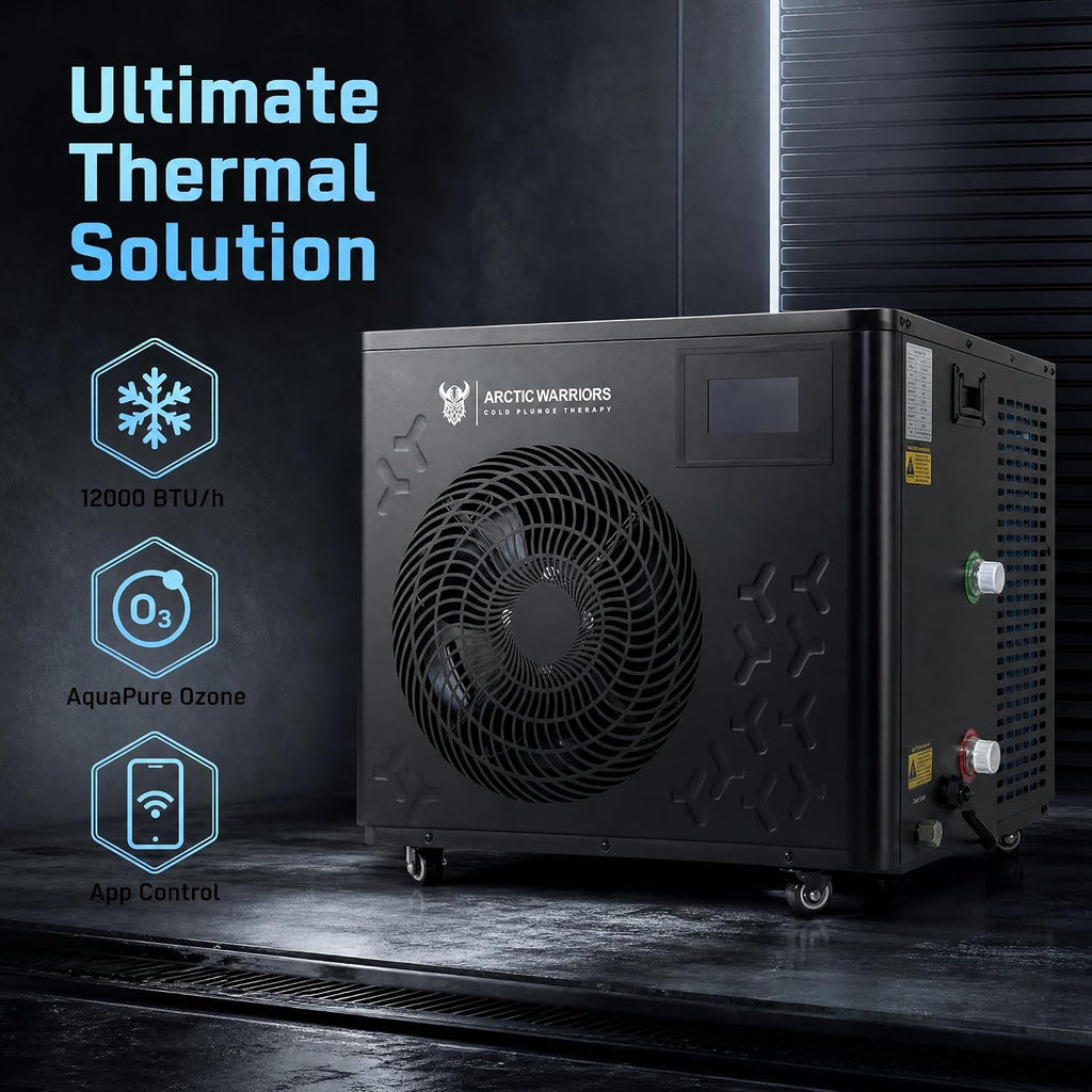 1.5HP Cold Plunge Chiller, WiFi Ice Bath, 12000 BTU/h, Heat & Cool