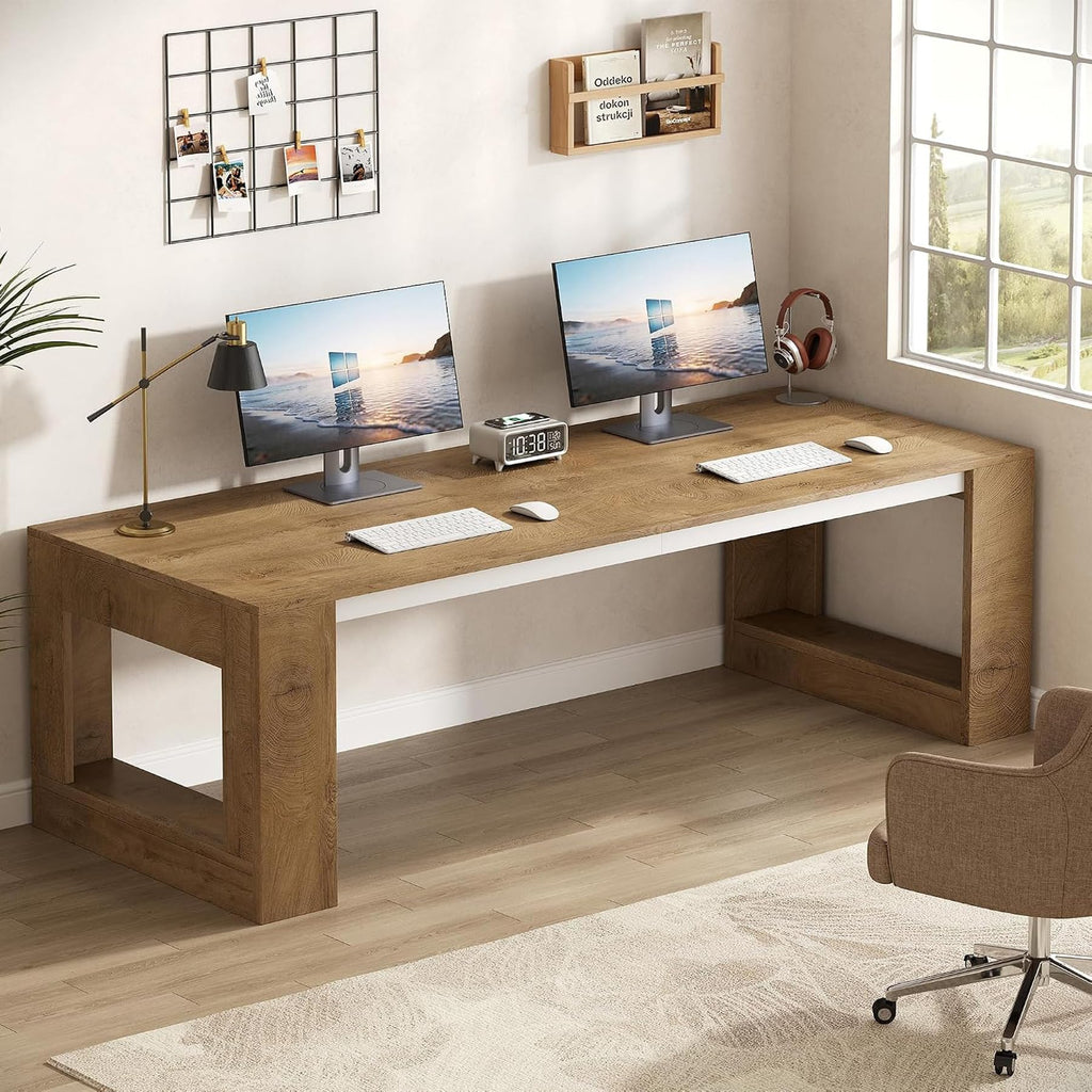 63 inch Rectangular Executive Desk with Spacious Desktop