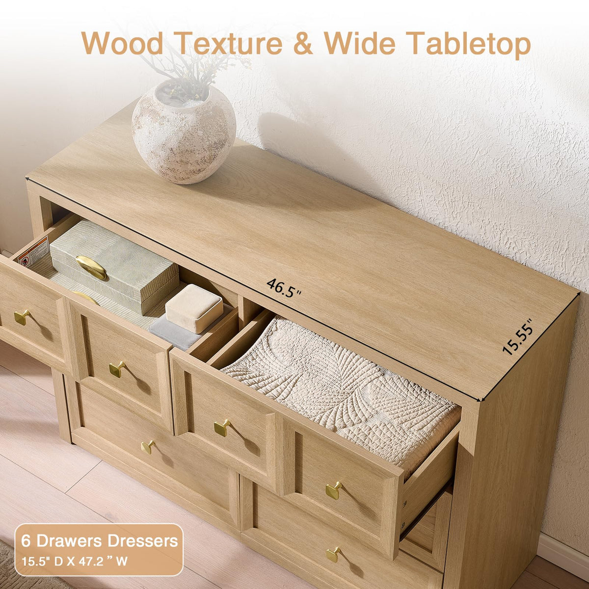3 Drawers Nightstand Set of 2 W/Charging Station, 30.7" W King Size Bedside Table with 3 Drawers, Accent End Table W/Large Storage, Modern Wood Side Table for Bedroom,Office (2 Pieces, Gray Black)