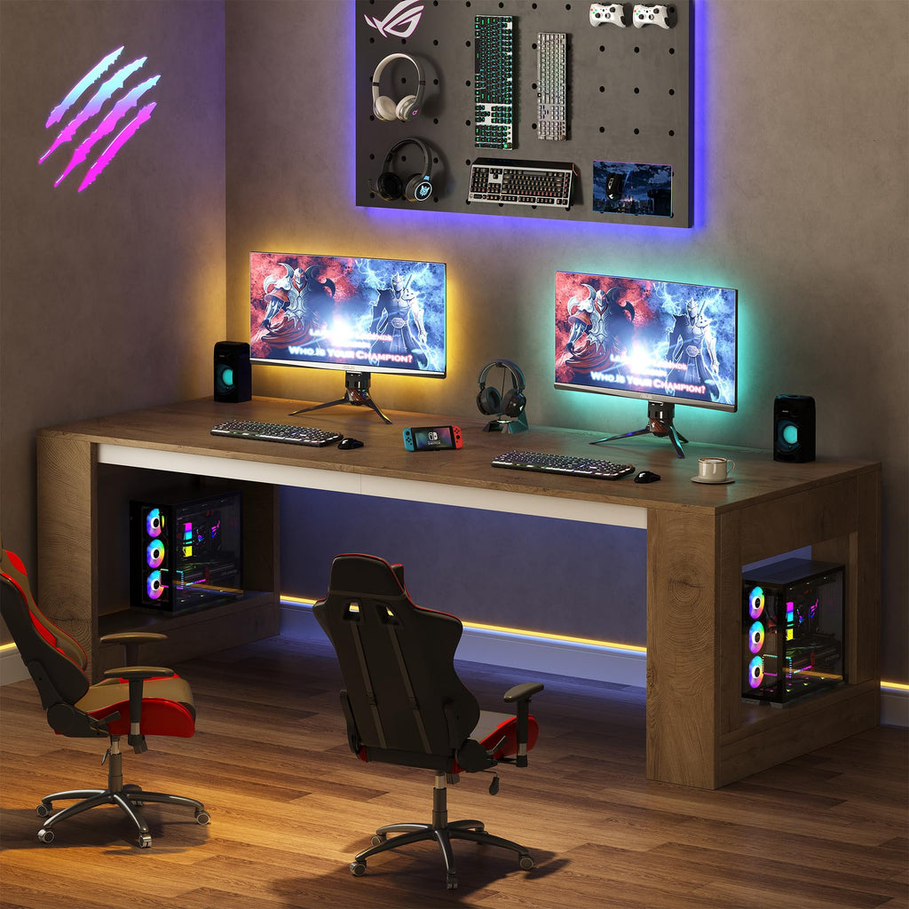 63 inch Rectangular Executive Desk with Spacious Desktop