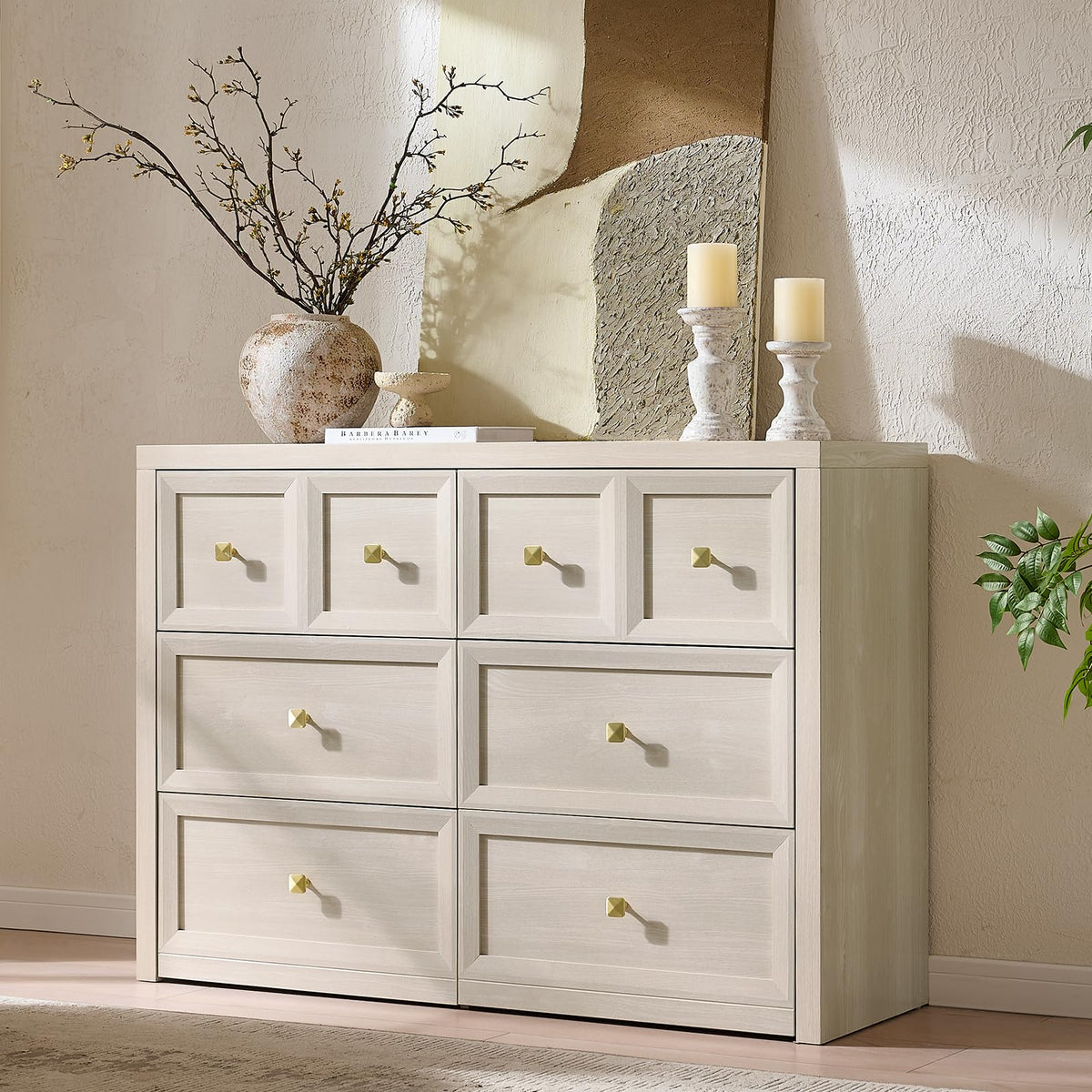 3 Drawers Nightstand Set of 2 W/Charging Station, 30.7" W King Size Bedside Table with 3 Drawers, Accent End Table W/Large Storage, Modern Wood Side Table for Bedroom,Office (2 Pieces, Gray Black)