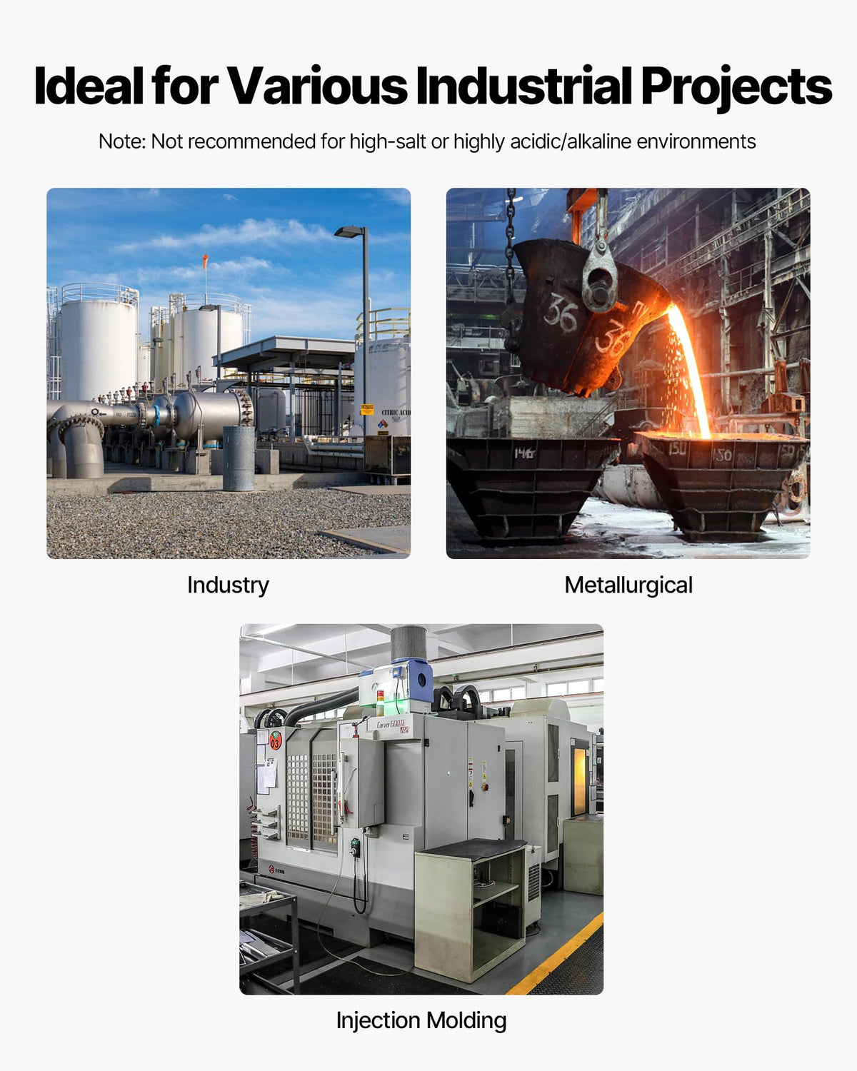 VEVOR Air Cooled Water Chiller, 5 Ton Portable, 5HP/3.75KW Compressor Motor, 53L Capacity Stainless Steel Water Tank, Finned Condenser with Micro-Computer Control, Industrial Chiller for Cooling Water