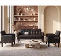 TYBOATLE Living Room Set, PU Leather Couch and Chairs w/USB & Type-C Ports