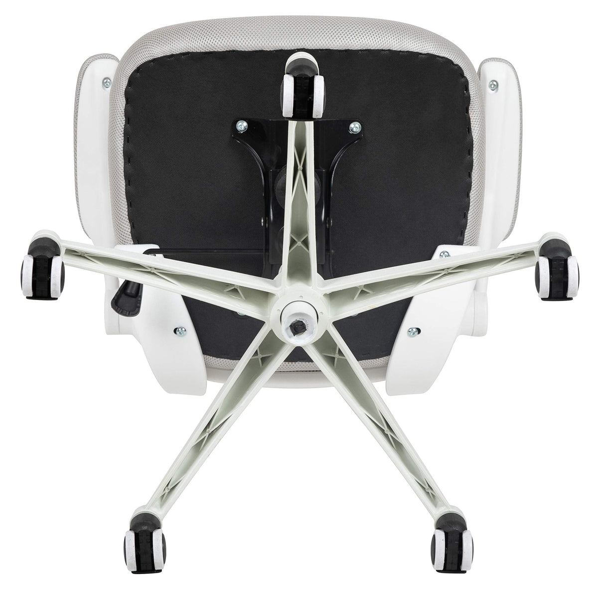 Flash Furniture Set of 4 Mid-Back Swivel Ergonomic Task Office Chairs with Flip-Up Arms, Black Mesh